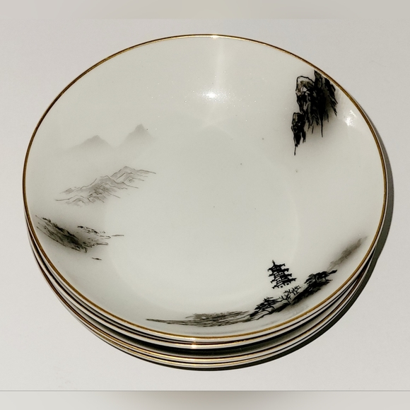 (4) Fukagawa Fruit Bowl Bundle Arita 903 Pattern  Vintage Japanese Bowl Set - Picture 7 of 7